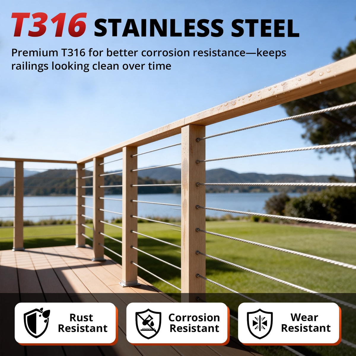 T316 Stainless Steel Cable O484098