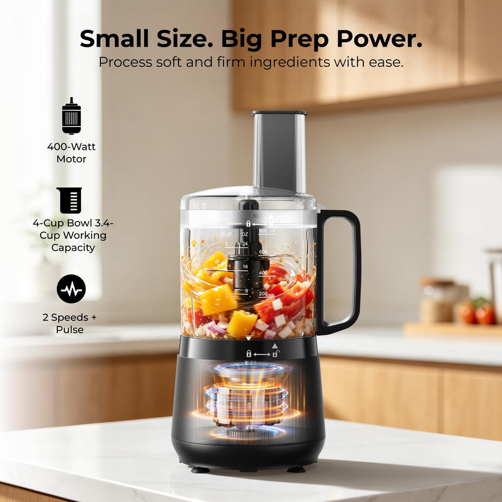 400W 4-Cup Mini Food Processor C24093
