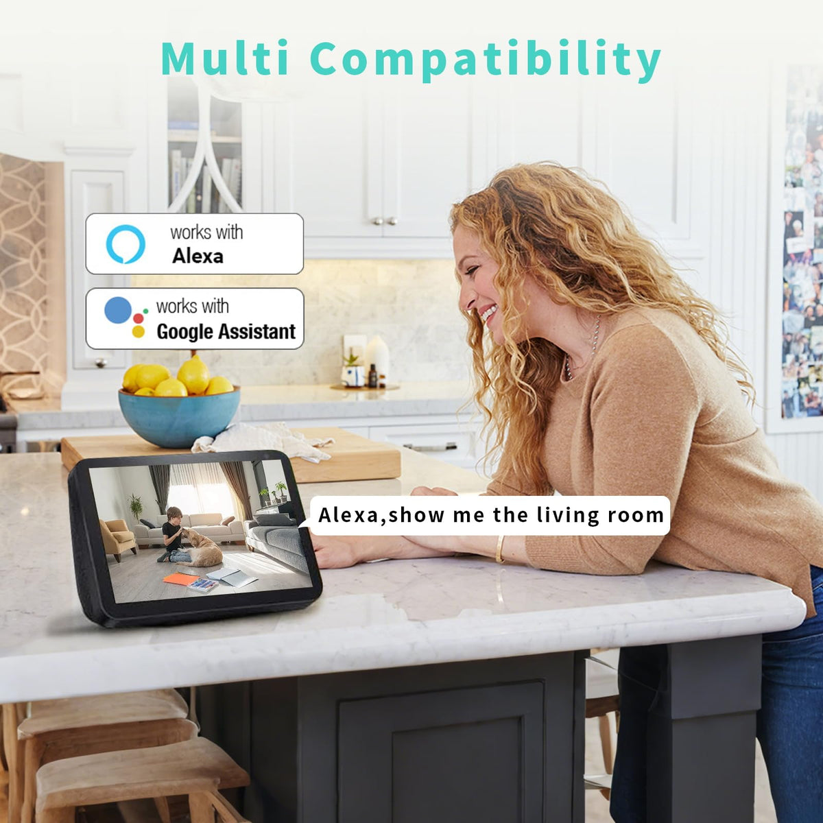 3K HD Indoor Security Camera with Night Vision G441238