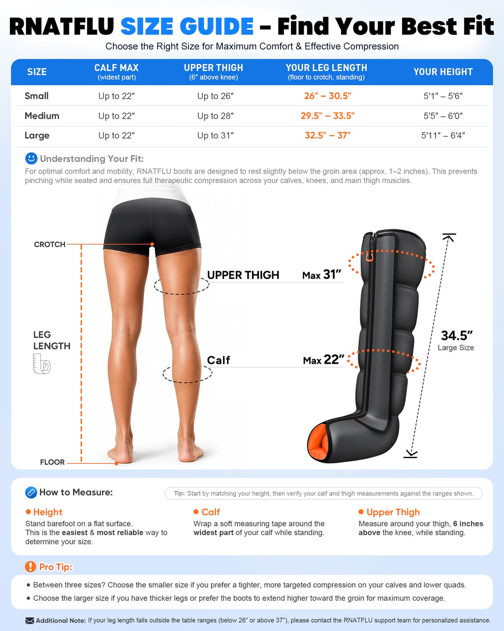 Air Compression Leg Massager with Heat P33615