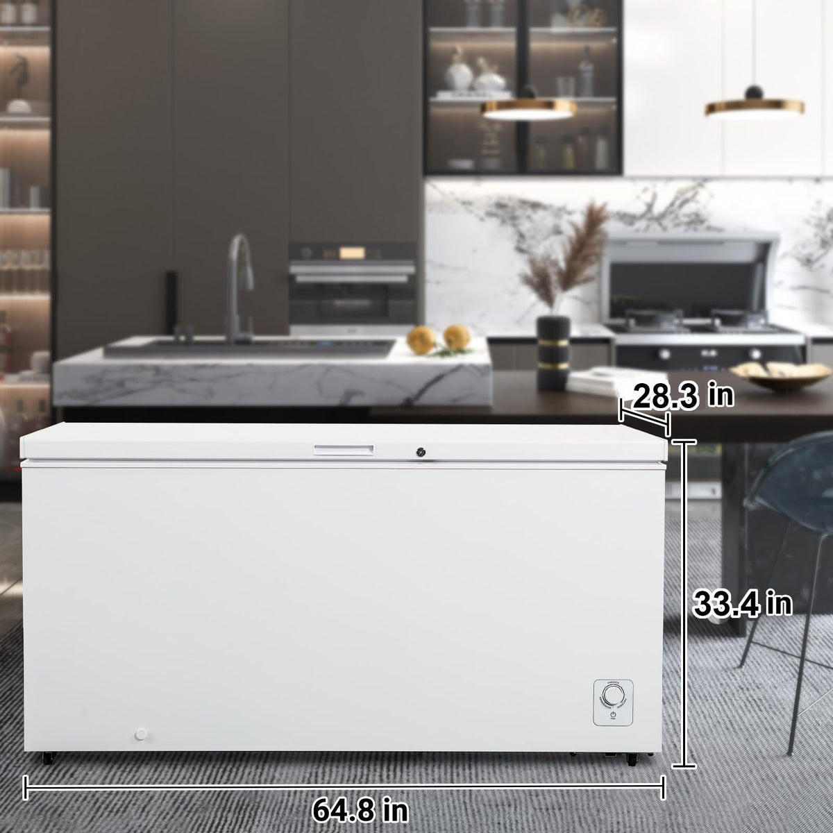 20 Cu. Ft White Chest Freezer with 2 Removable Basket F4975