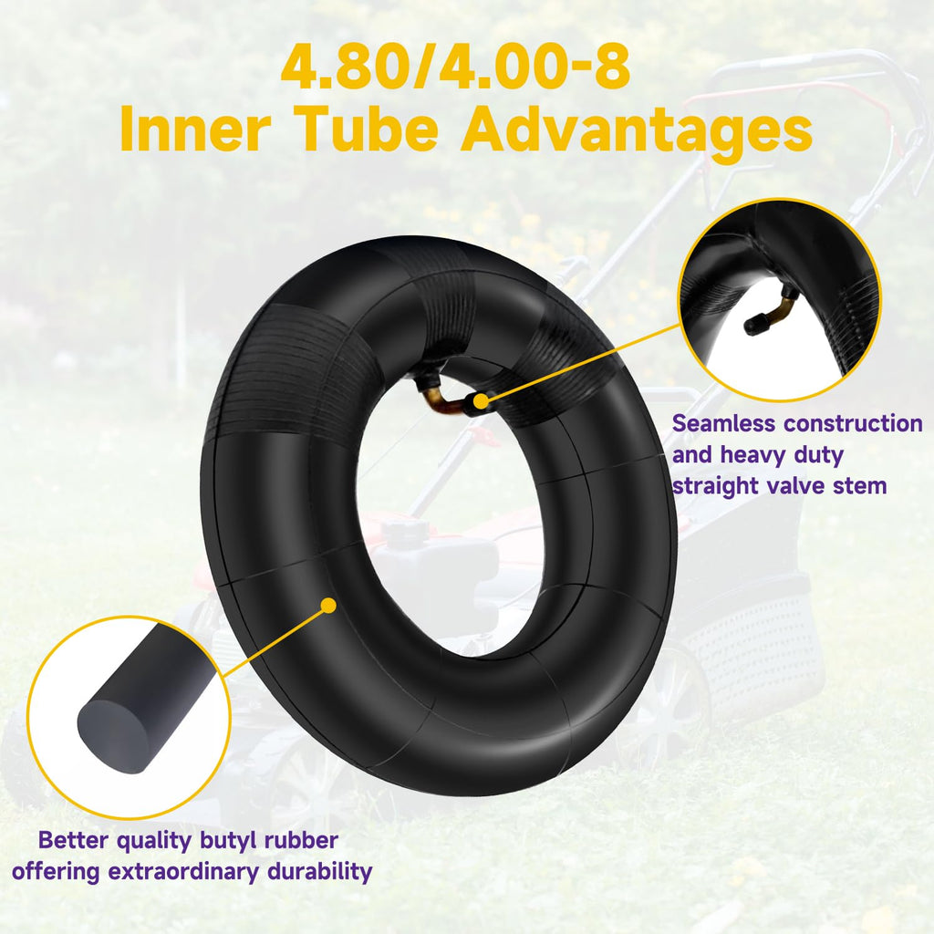 4.80/4.00-8 Inner Tube with TR87 Bent Valve 1 Pcs W604374
