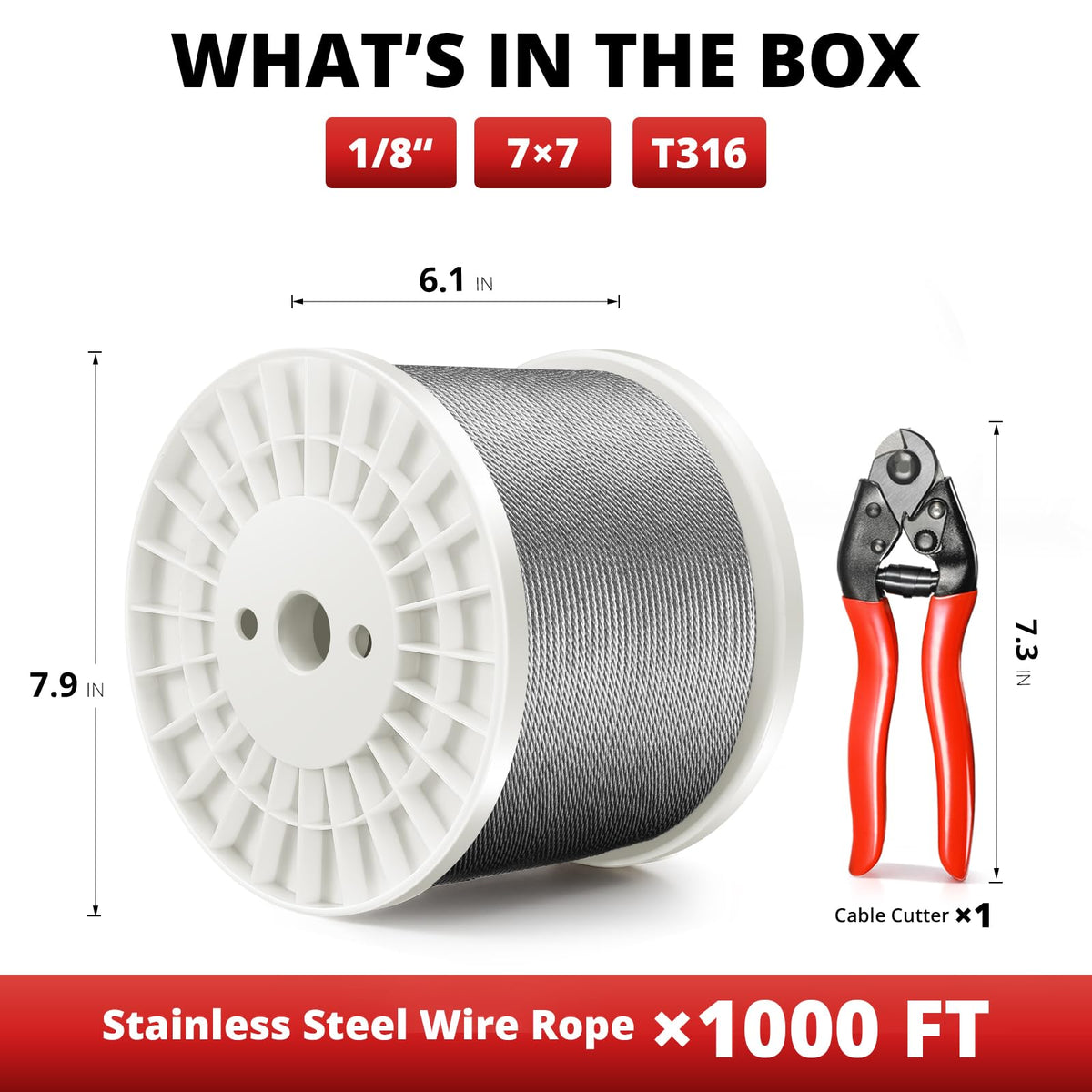 T316 Stainless Steel Cable O484098