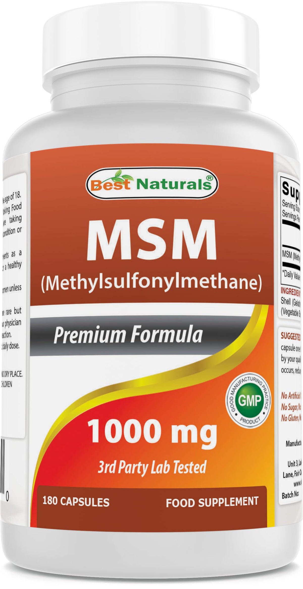 MSM 1000 mg 180 Capsules N20116