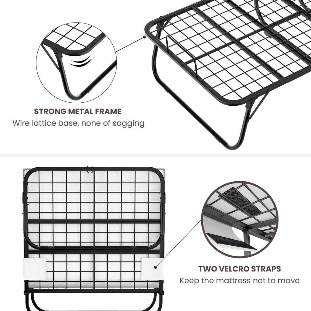 Folding Bed with Mattress B93641