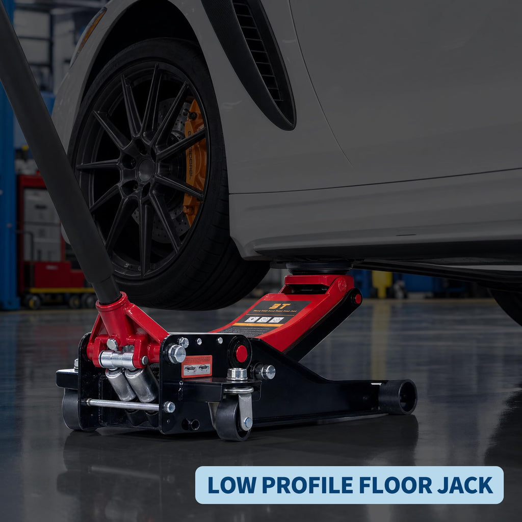 3 Ton Low Profile Steel Hydraulic Floor Jack I3983