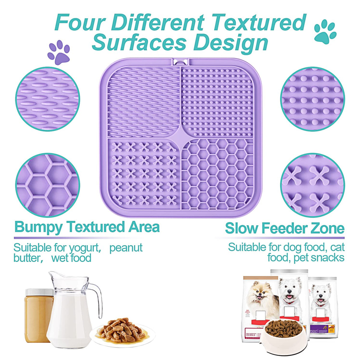 2 Pack Slow Feeder Licking Pad with Suction Cups R8300
