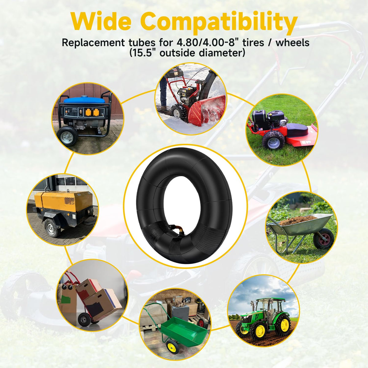4.80/4.00-8 Inner Tube with TR87 Bent Valve 1 Pcs W604374