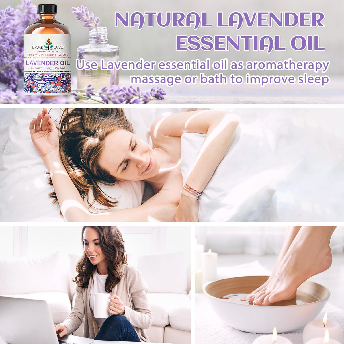 Basil and Lavender Essential Oil 4 Fl Oz R53649
