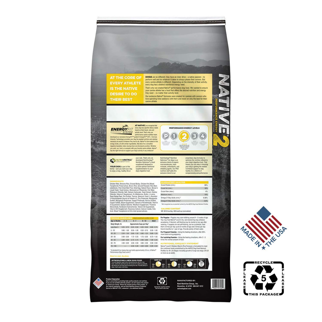 Chicken Meal and Rice Dog Food 40 Pound Bag H5534
