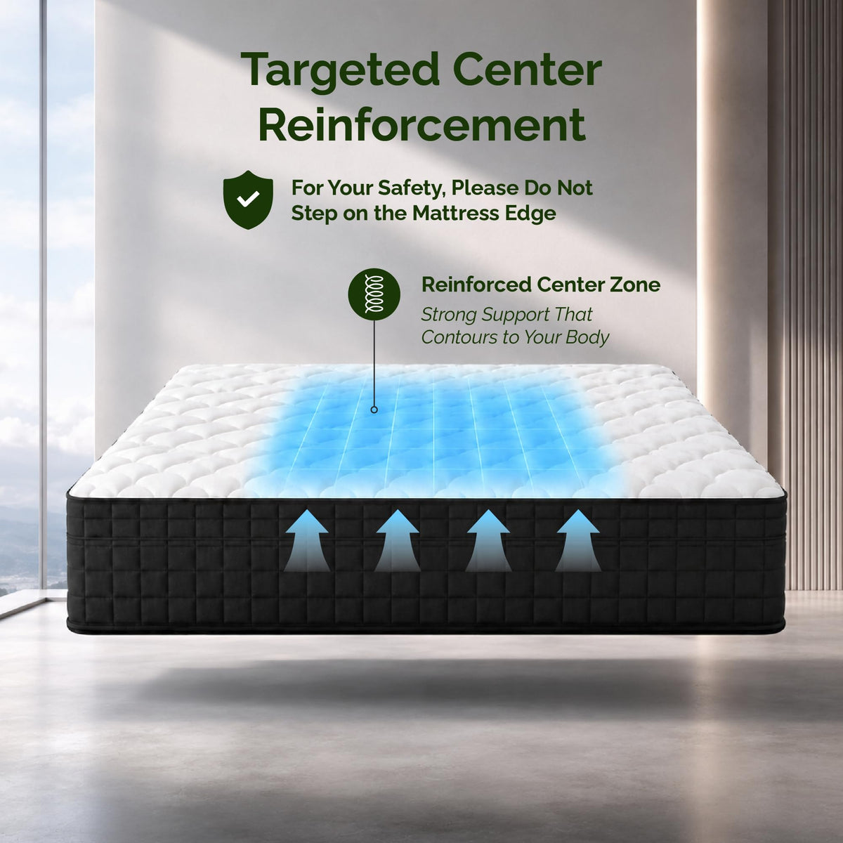Full Size 12 Inch Hybrid Innerspring Mattress Z7898