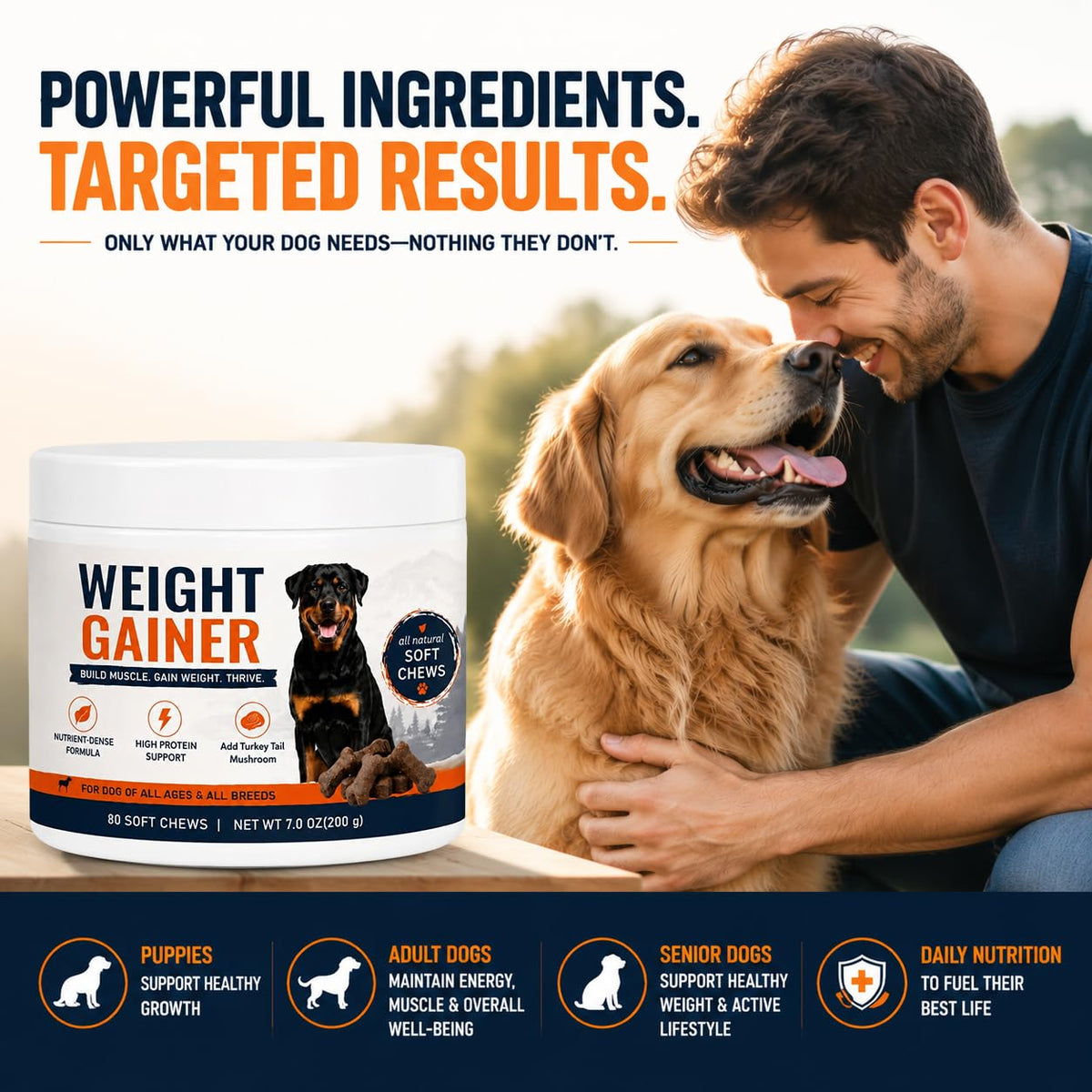 High Calorie Dog Weight Gainer Chews Y9274