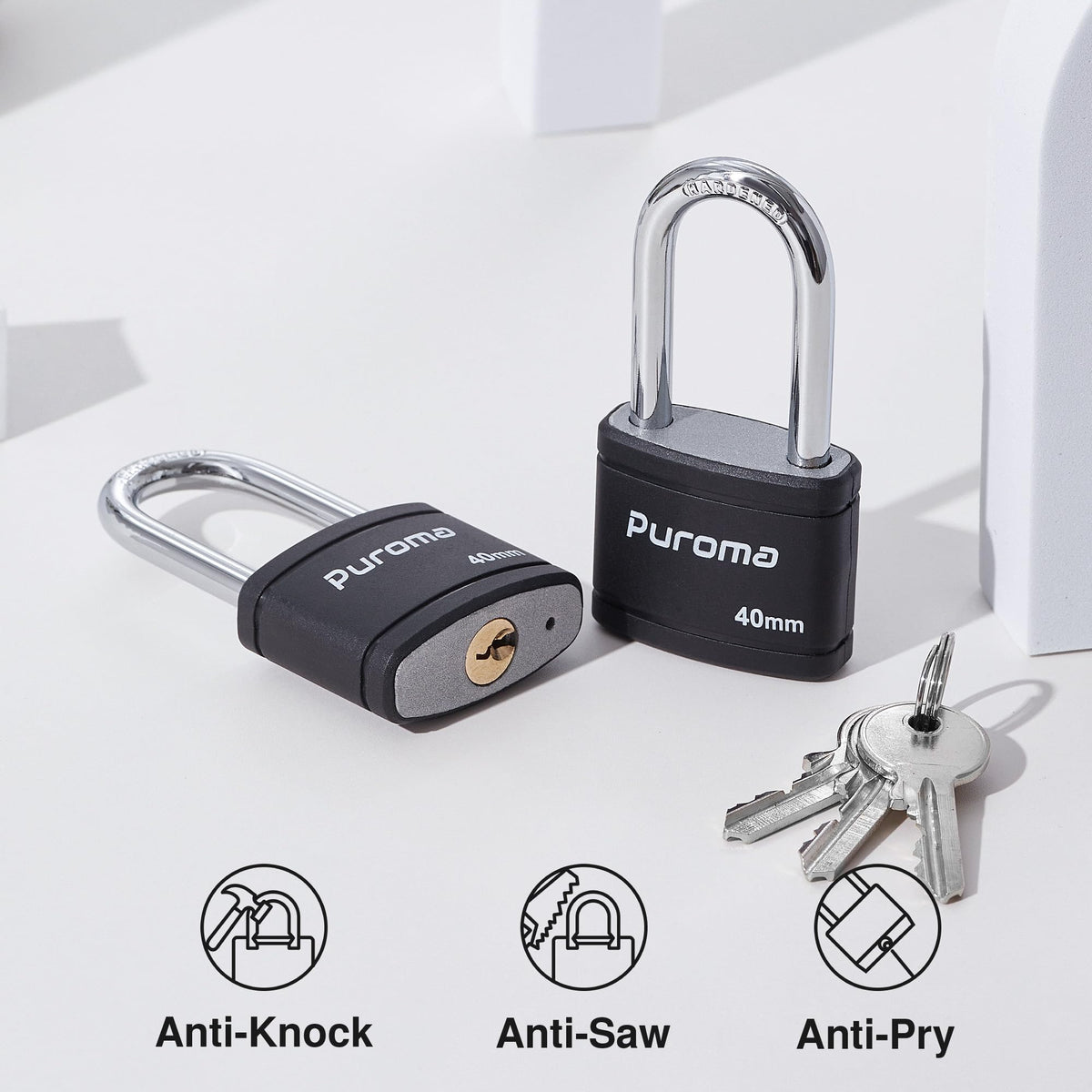 4 Keyed Padlock 6 Keys Alike 40mm R38019