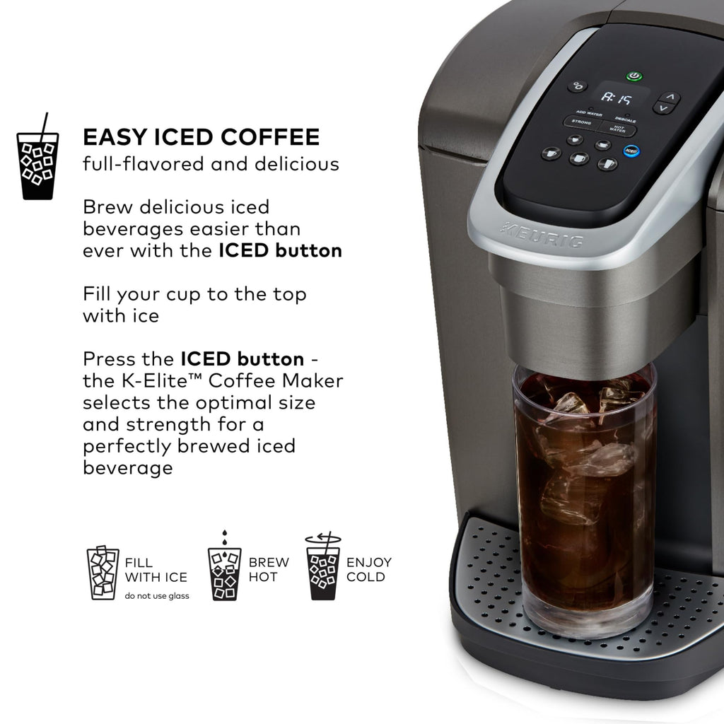 Single Serve K-Cup Pod Coffee Maker, 8 to 12oz Brew Size, Programmable C60064