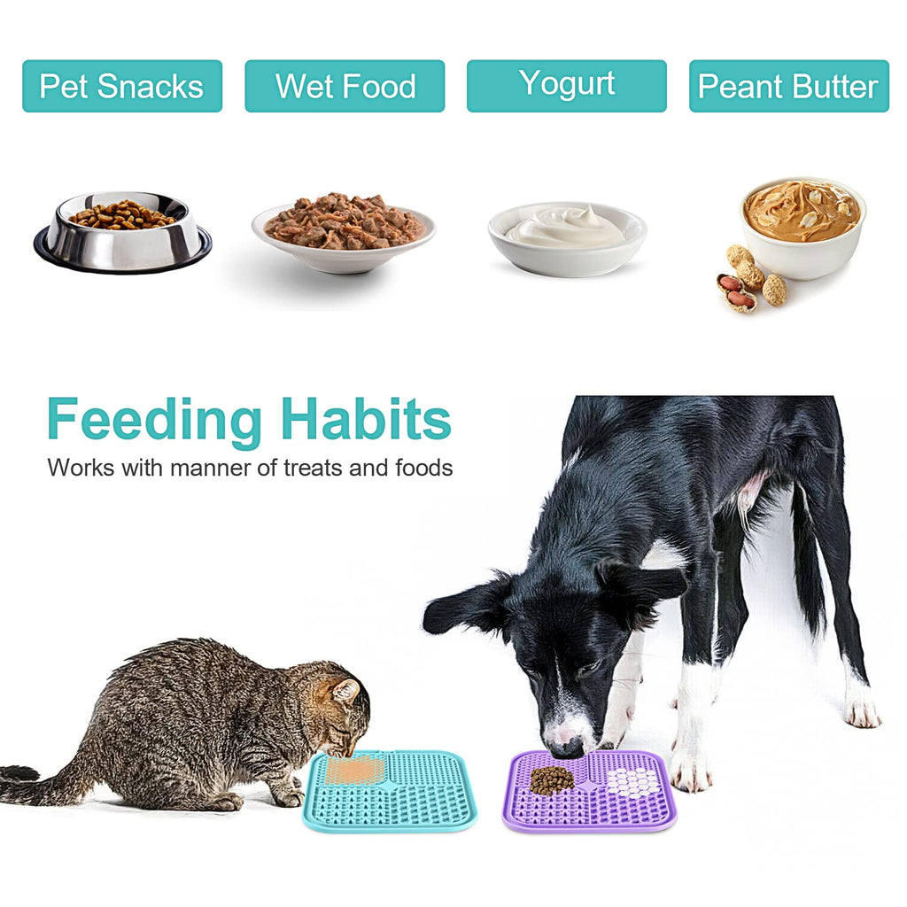 2 Pack Slow Feeder Licking Pad with Suction Cups R8300