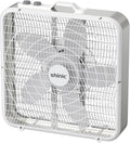 20” Box Fan with Thermostat, 3-Speed Portable Floor Fan, White P3194