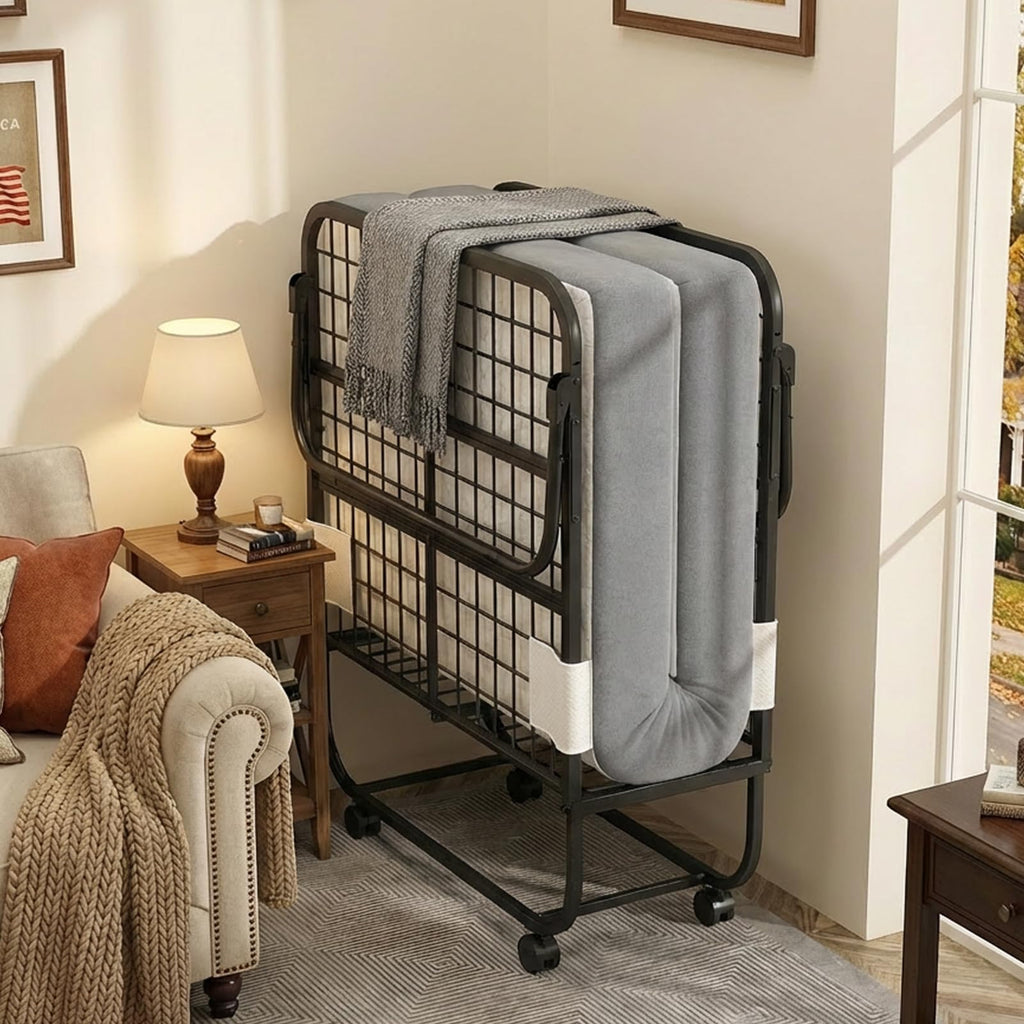 Folding Bed with Mattress B93641