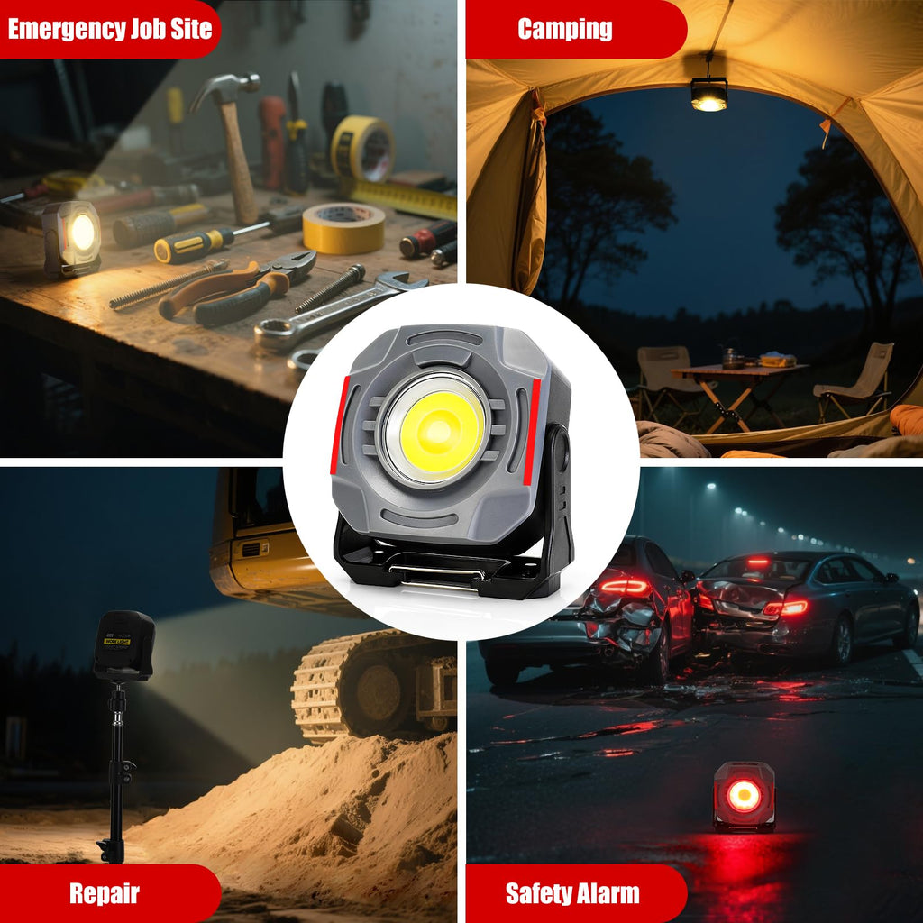 Magnetic Rechargeable Job Site Light with Hook T9670