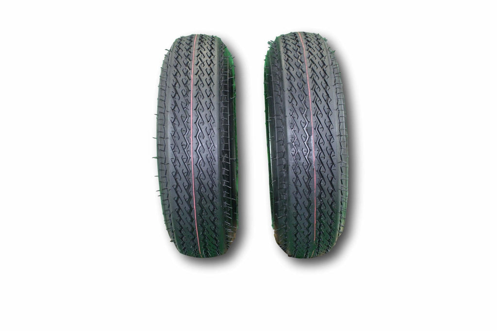 4.80-8 Trailer Tire & Wheel, 6 Ply, 4 Lug Galvanized, Set of 2 T11176