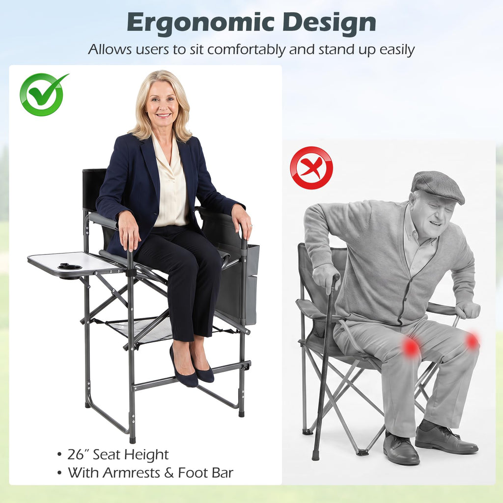 Folding Tall Director Chair Q572
