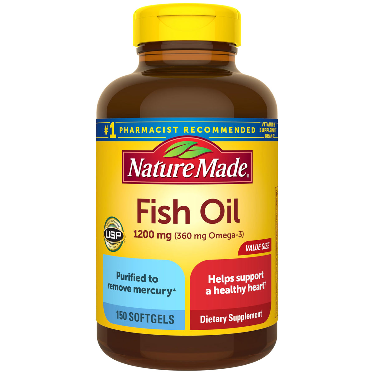 Fish Oil Omega 3 Supplements 1200 mg Softgels A61008