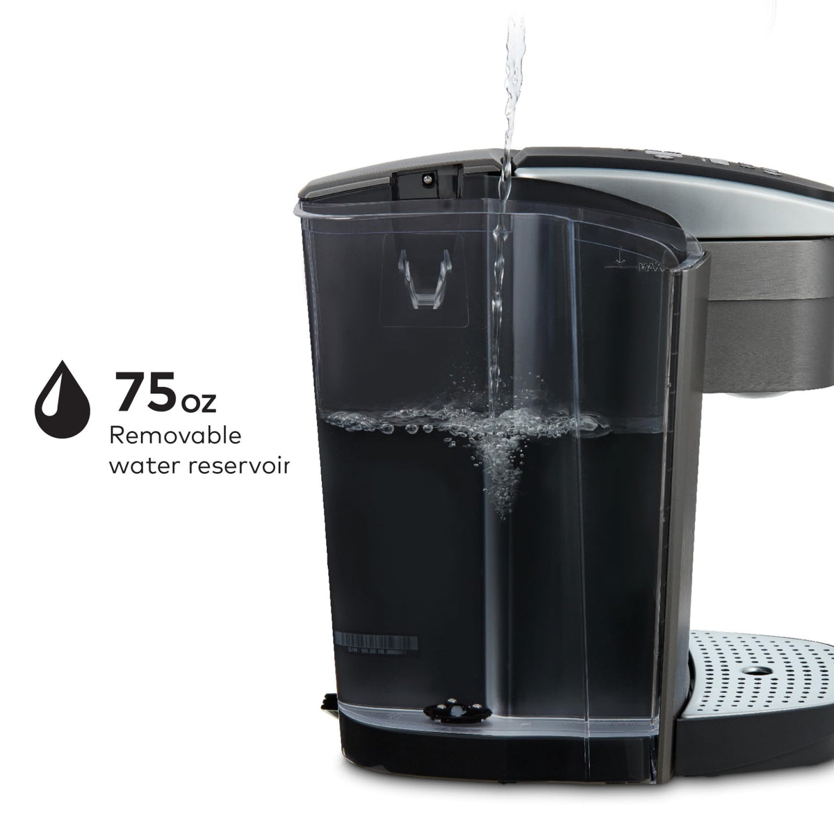 Single Serve K-Cup Pod Coffee Maker, 8 to 12oz Brew Size, Programmable C60064