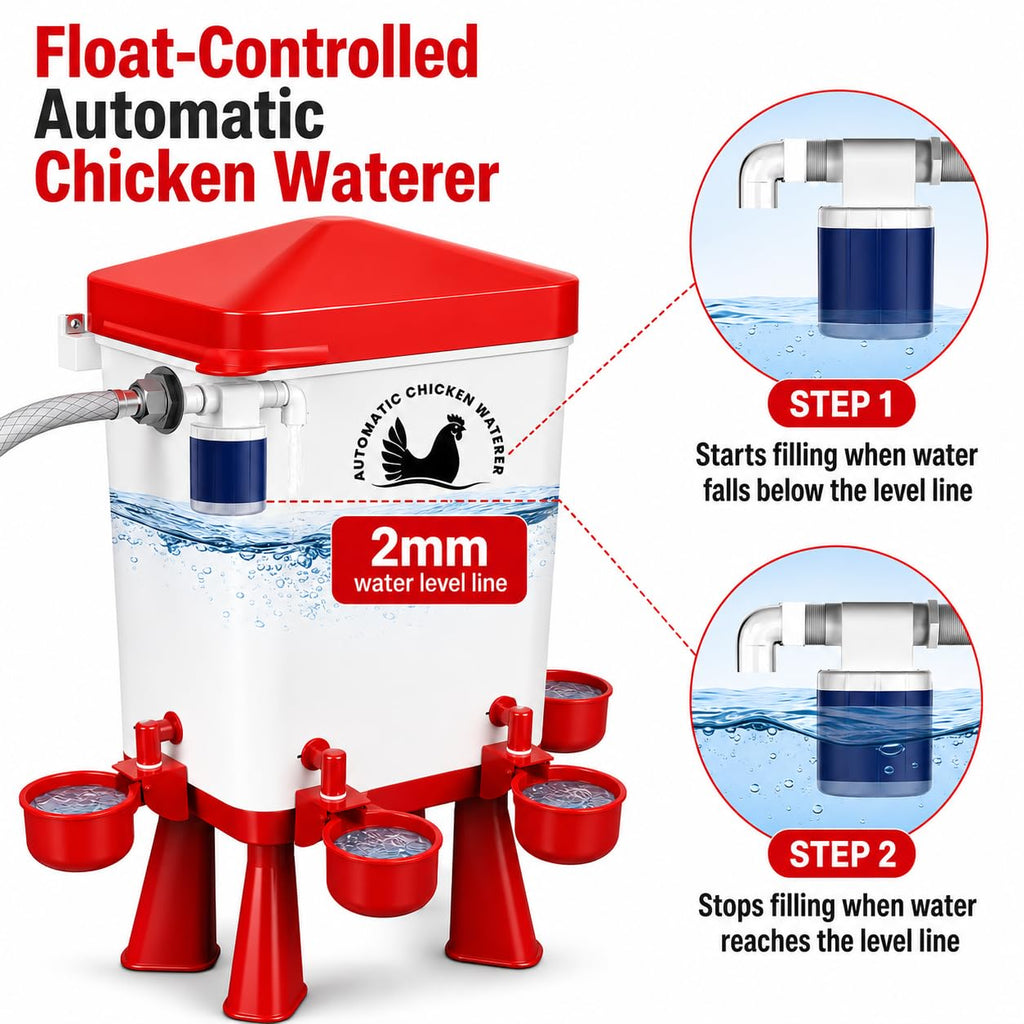 3 Gallon Chicken Waterer with 10 Cups N41939