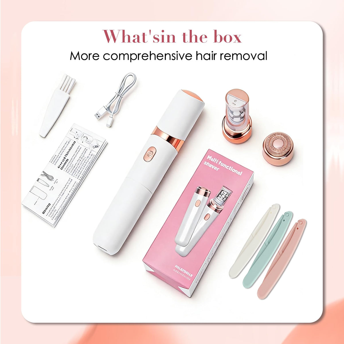 2 in 1 Epilator & Shaver with LED Light Y8504
