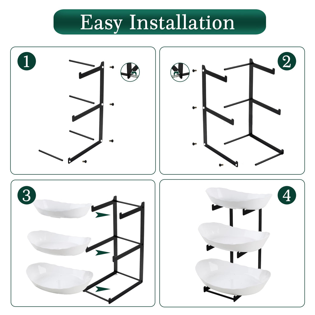 3 Tier White Plastic Fruit Bowl A395916
