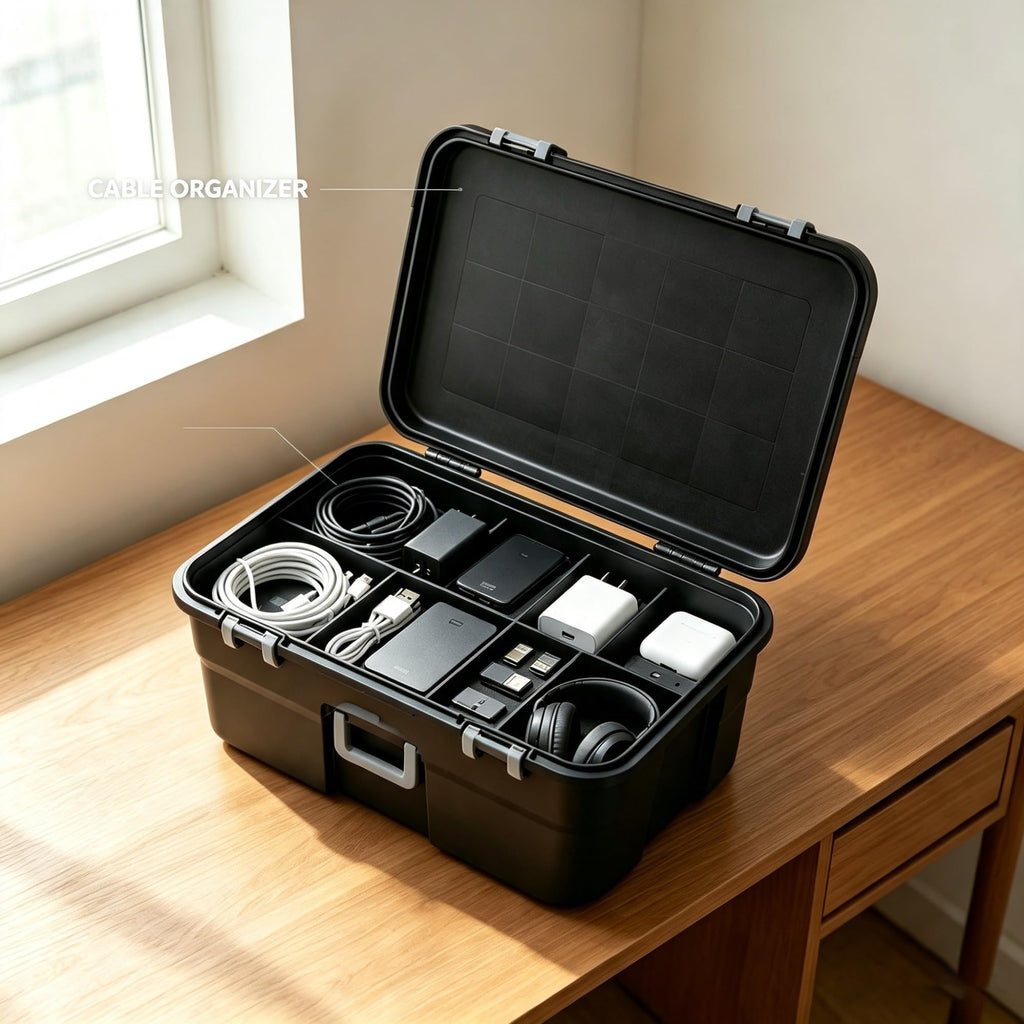 2 Pack 22 Gallon Black Wheeled Lockable Plastic Storage Trunk C209