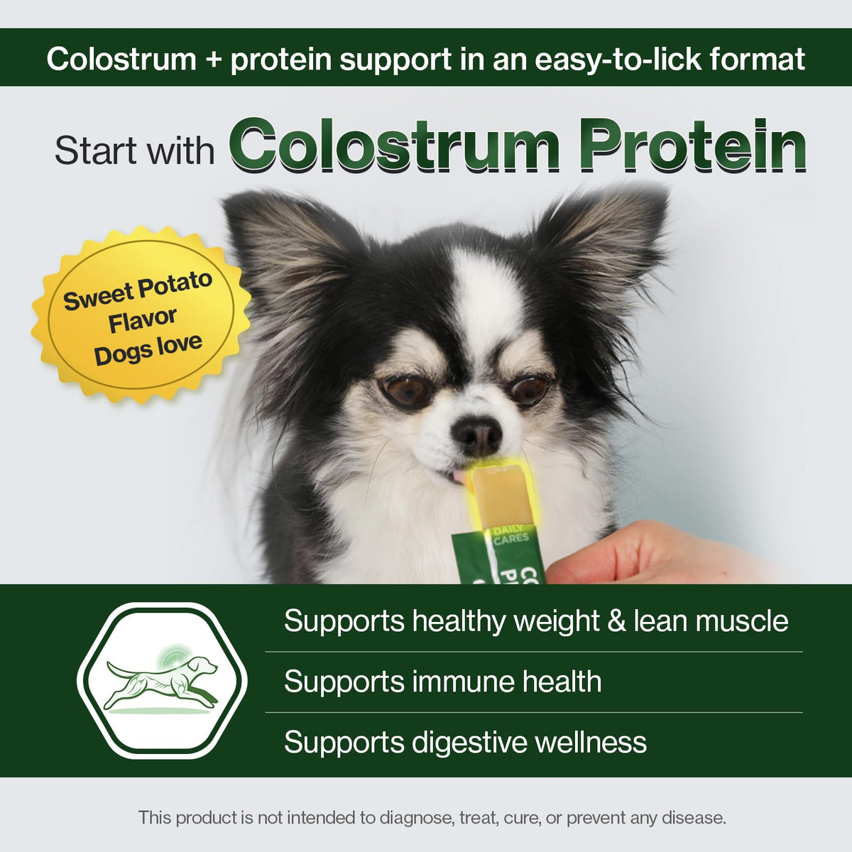 Colostrum Whey Protein Dog Supplement 30 Tubes I83701