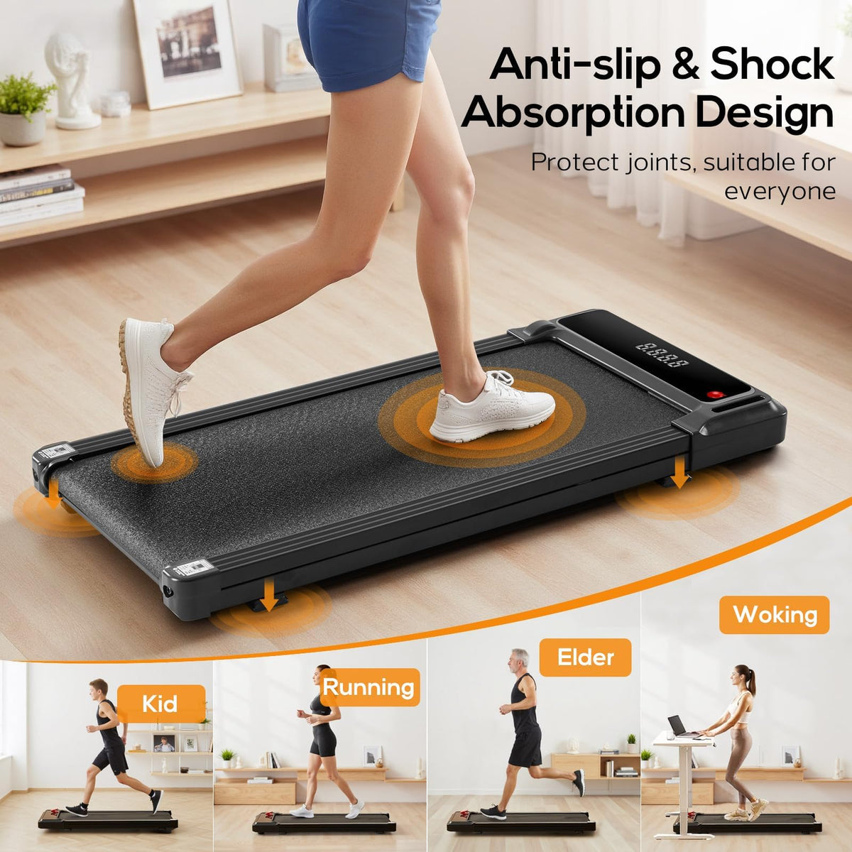 Portable Compact Electric Walking Treadmill A693