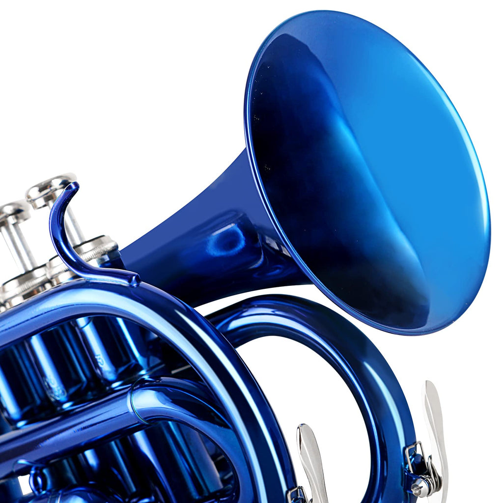 Bb Brass Pocket Trumpet with 7C Mouthpiece X4473