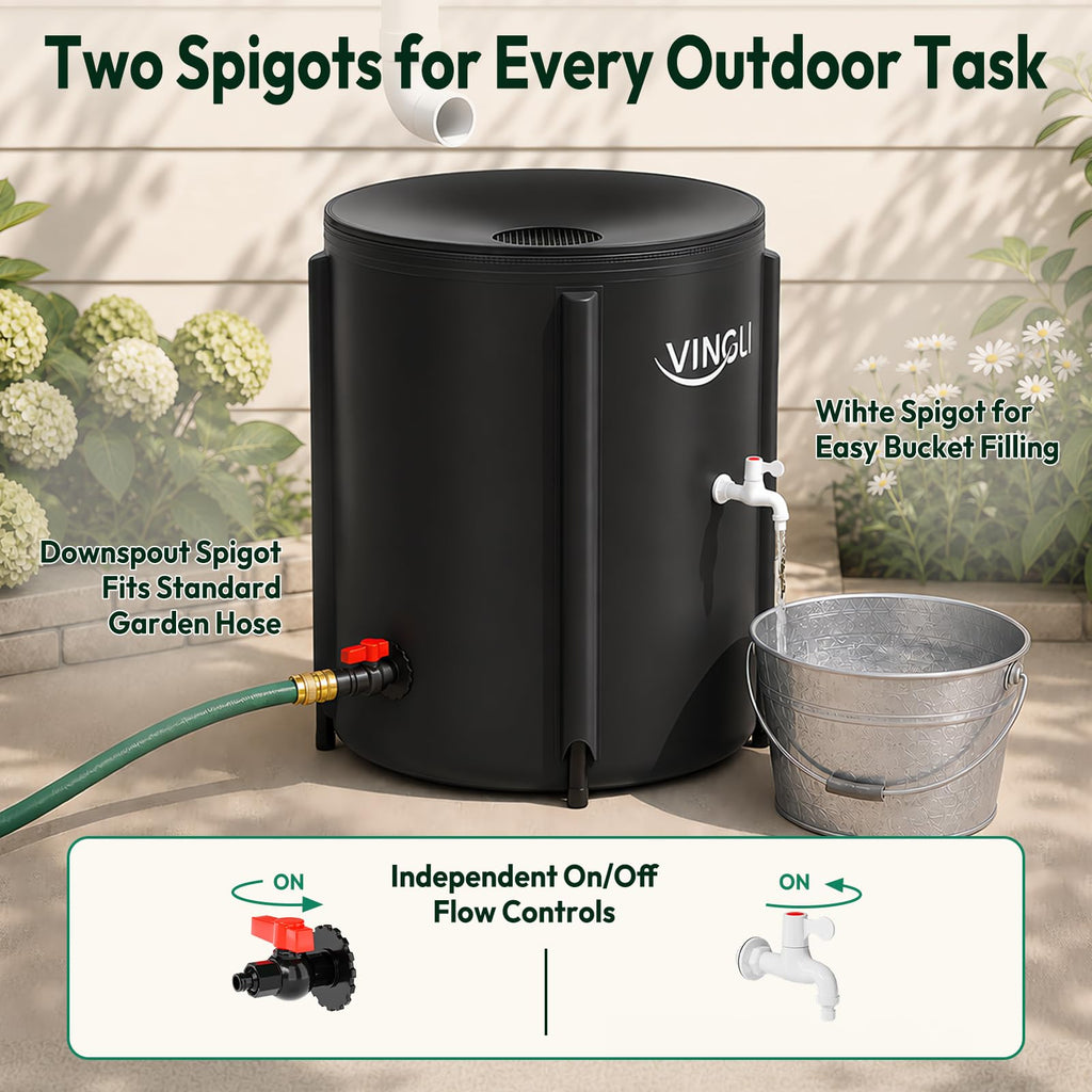 Collapsible 50 Gallon Rain Barrel H673413