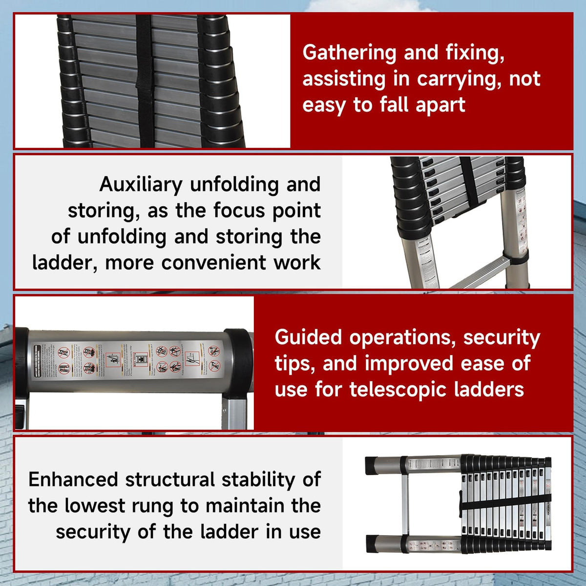 Aluminum Telescopic Ladder M65716