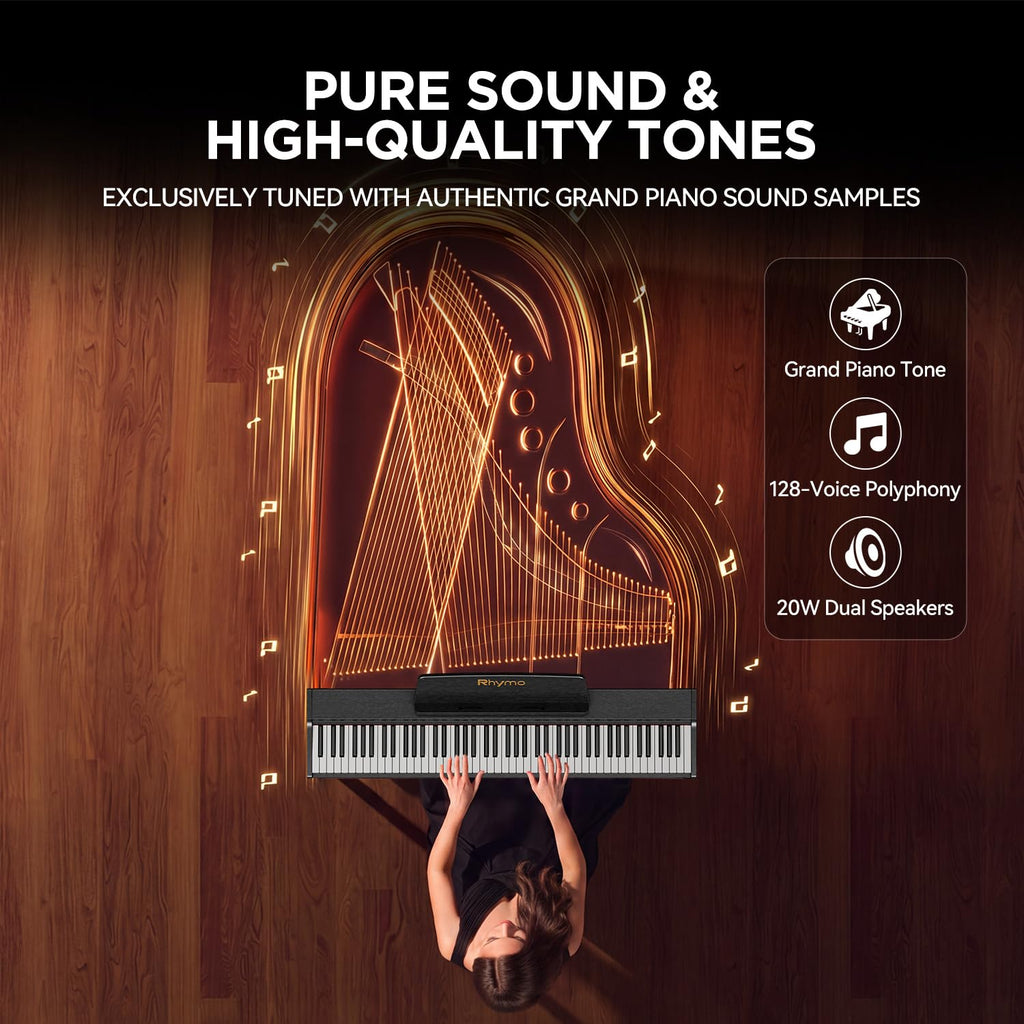 88-Key Weighted Keyboard Piano with Hammer Action V14759