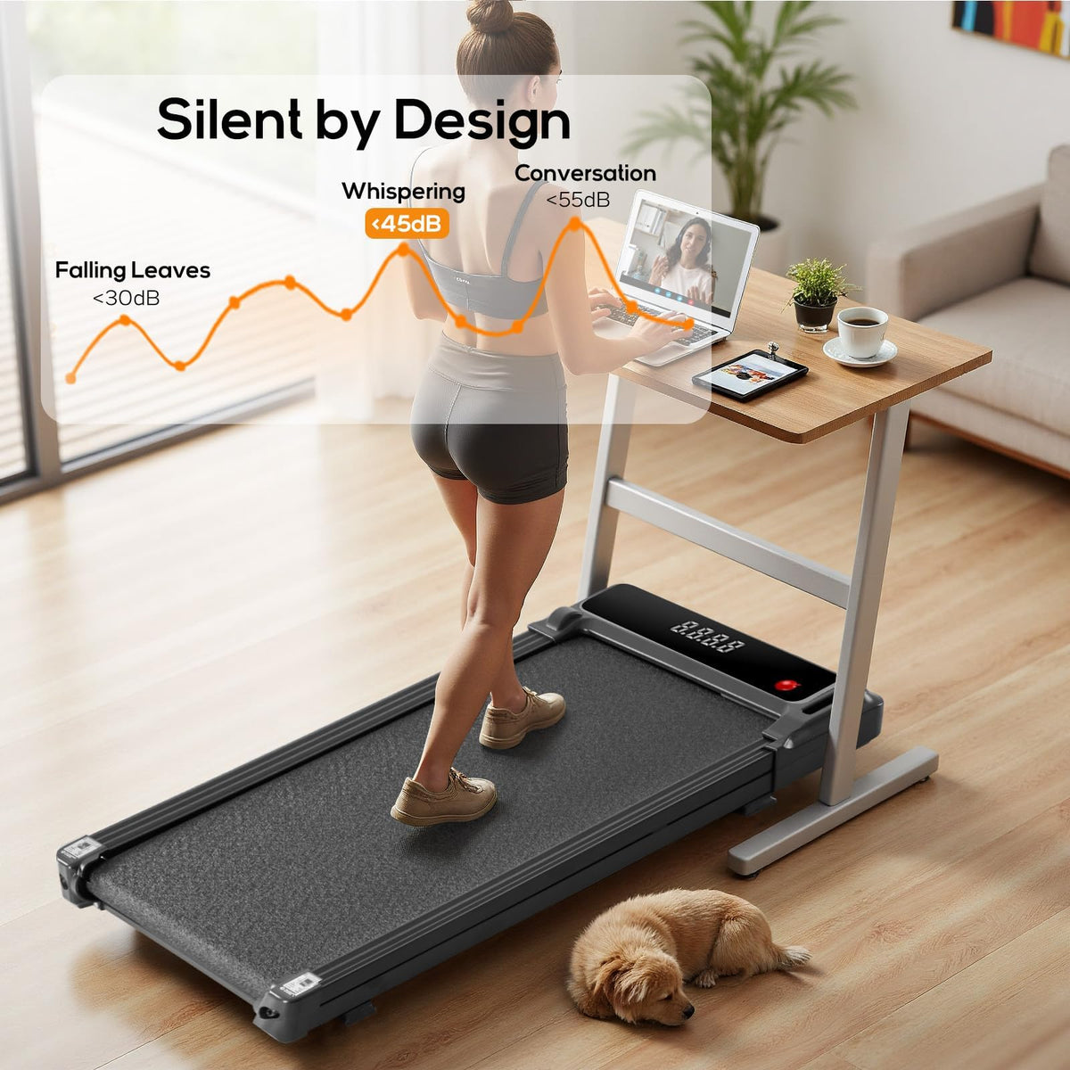 Portable Compact Electric Walking Treadmill A693