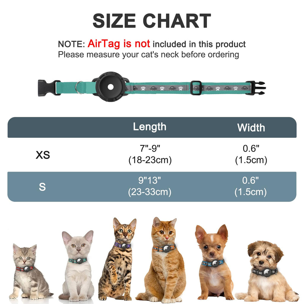 Reflective AirTag Cat Collar K119
