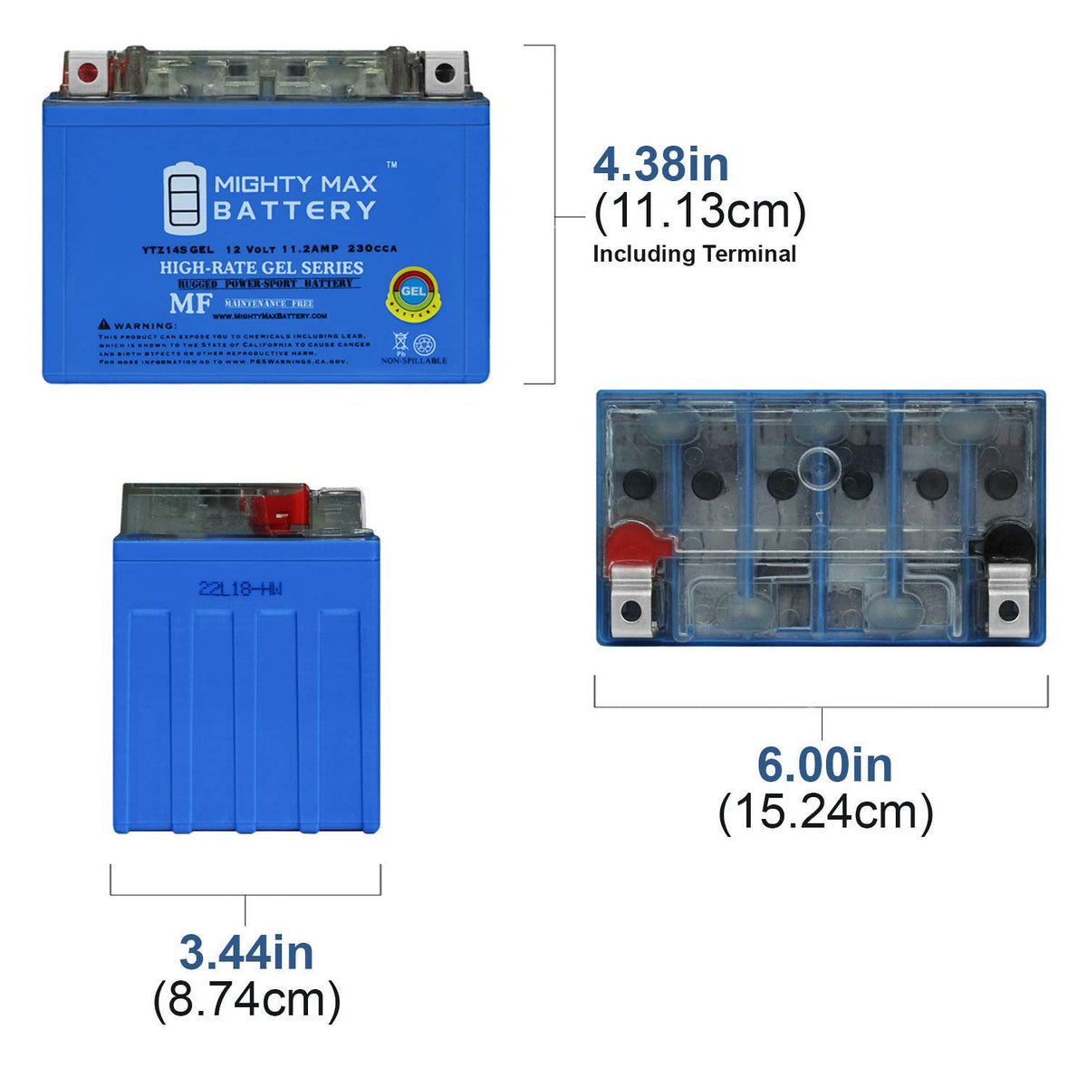 12V 11.2Ah GEL Battery T3151