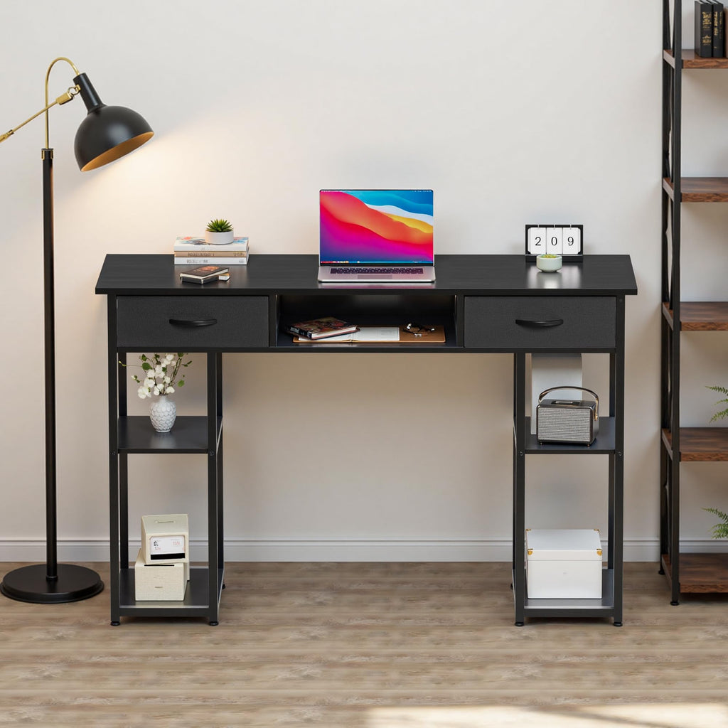 48 Inch Desk with Fabric Drawers F217