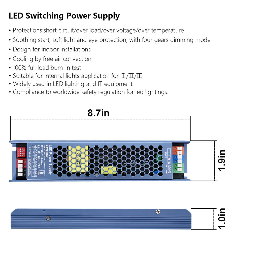 24V 200W LED Driver Switching Power Supply D98689