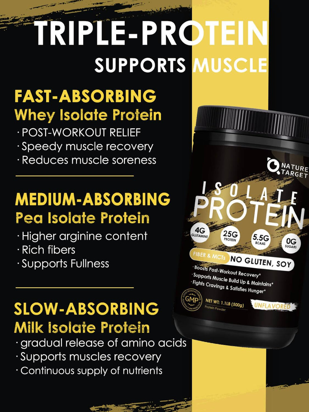 Unflavored Whey & Pea Protein Powder L749697
