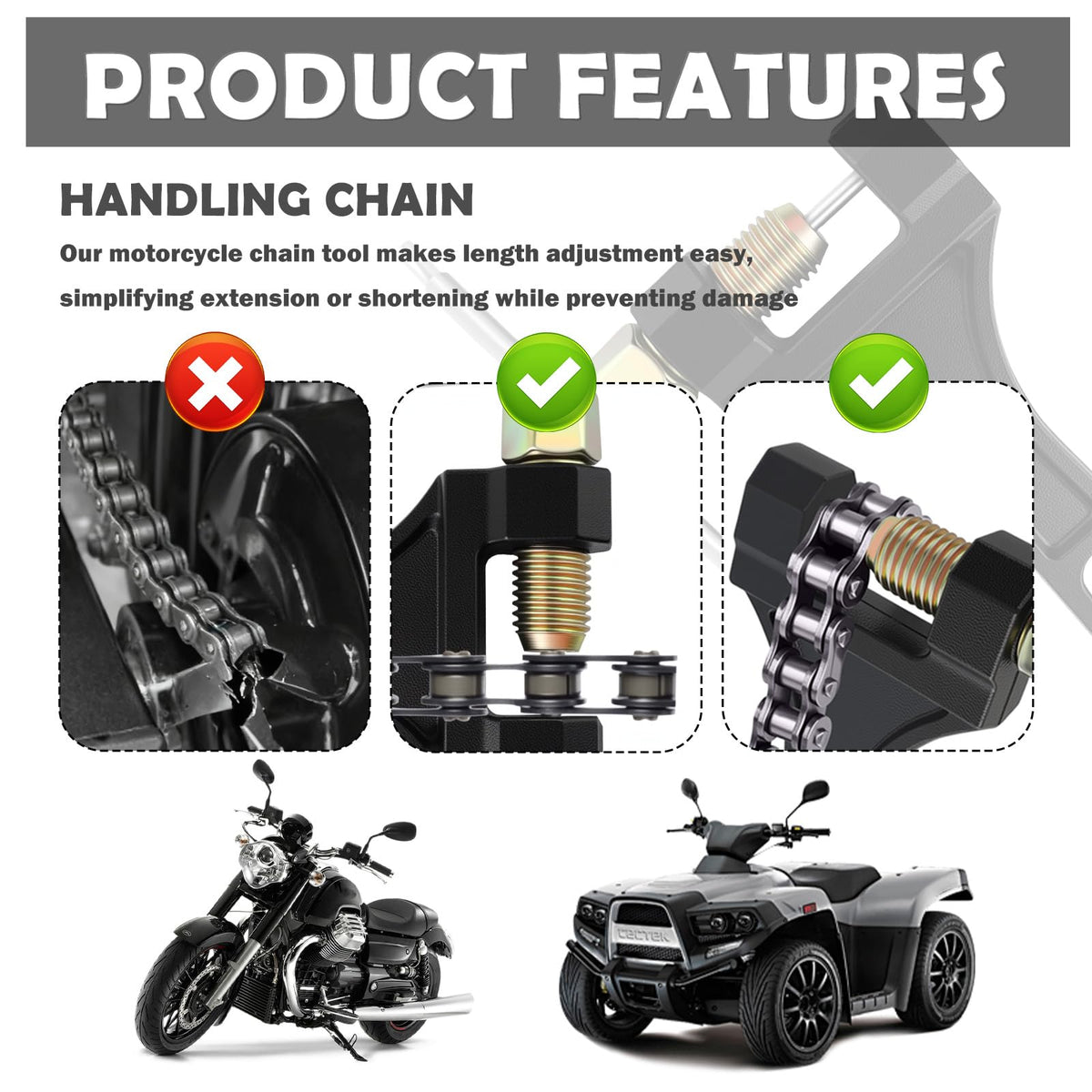 Motorcycle Chain Breaker Tool R497525