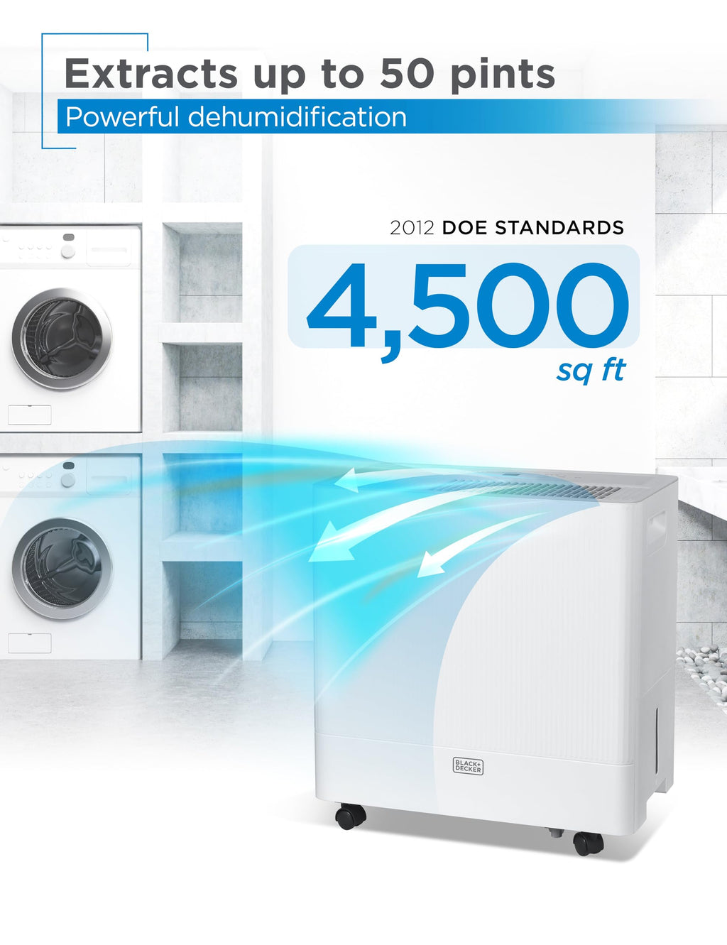 50-Pint Portable Dehumidifier R677