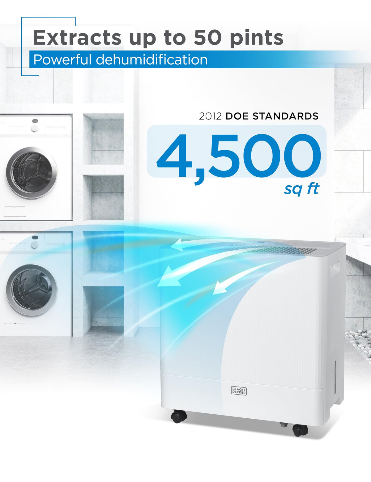 50-Pint Portable Dehumidifier R677