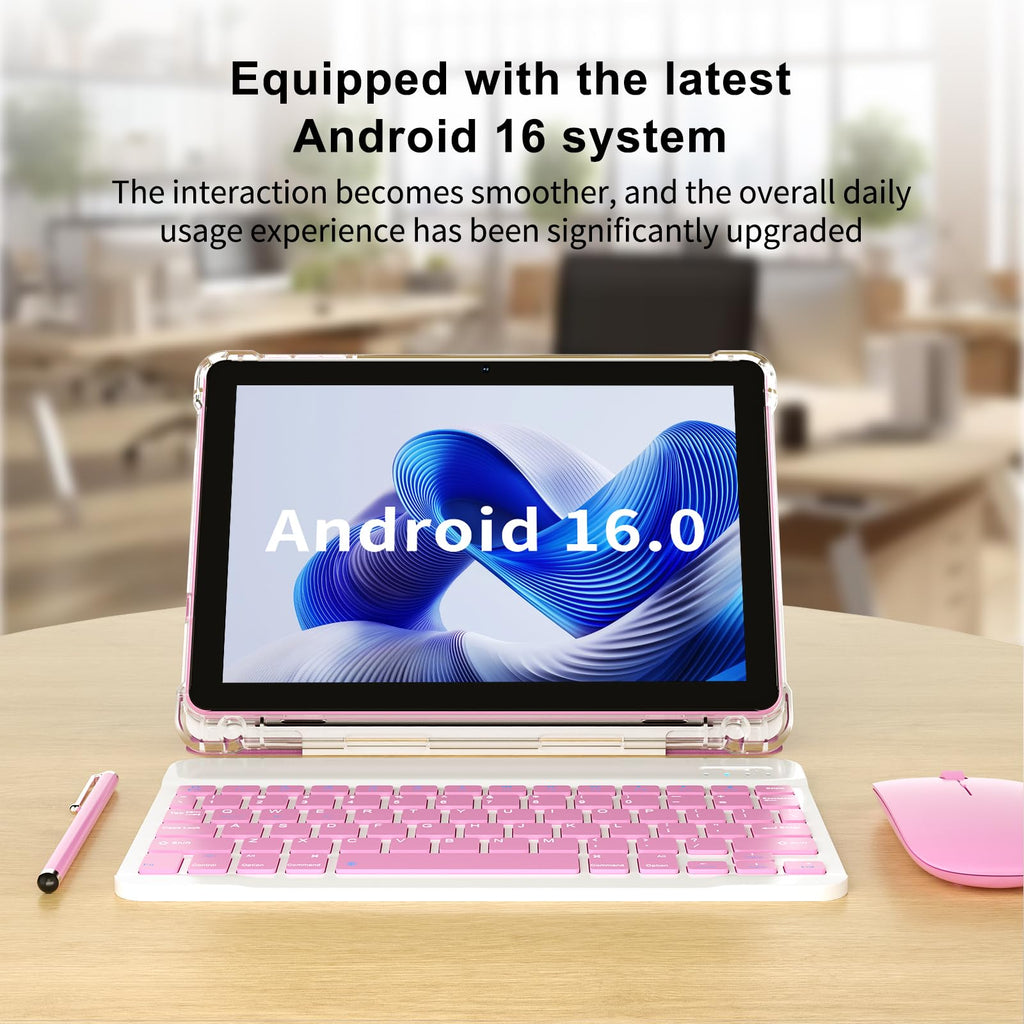 Android 16 10 inch 2 in 1 Tablet with Keyboard P594951