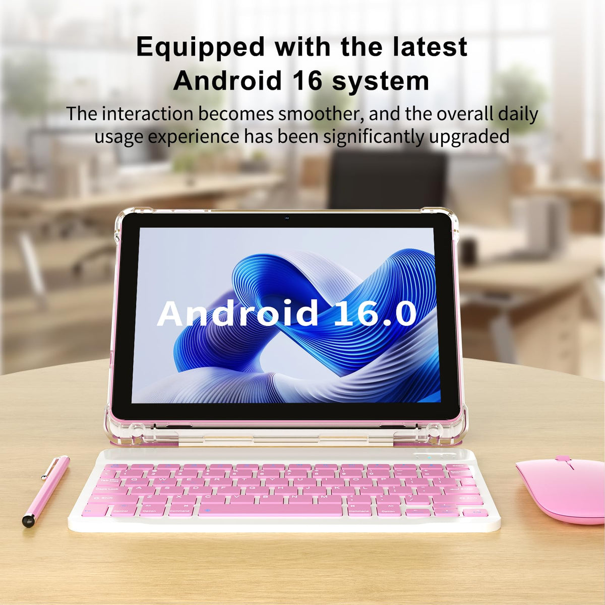Android 16 10 inch 2 in 1 Tablet with Keyboard P594951