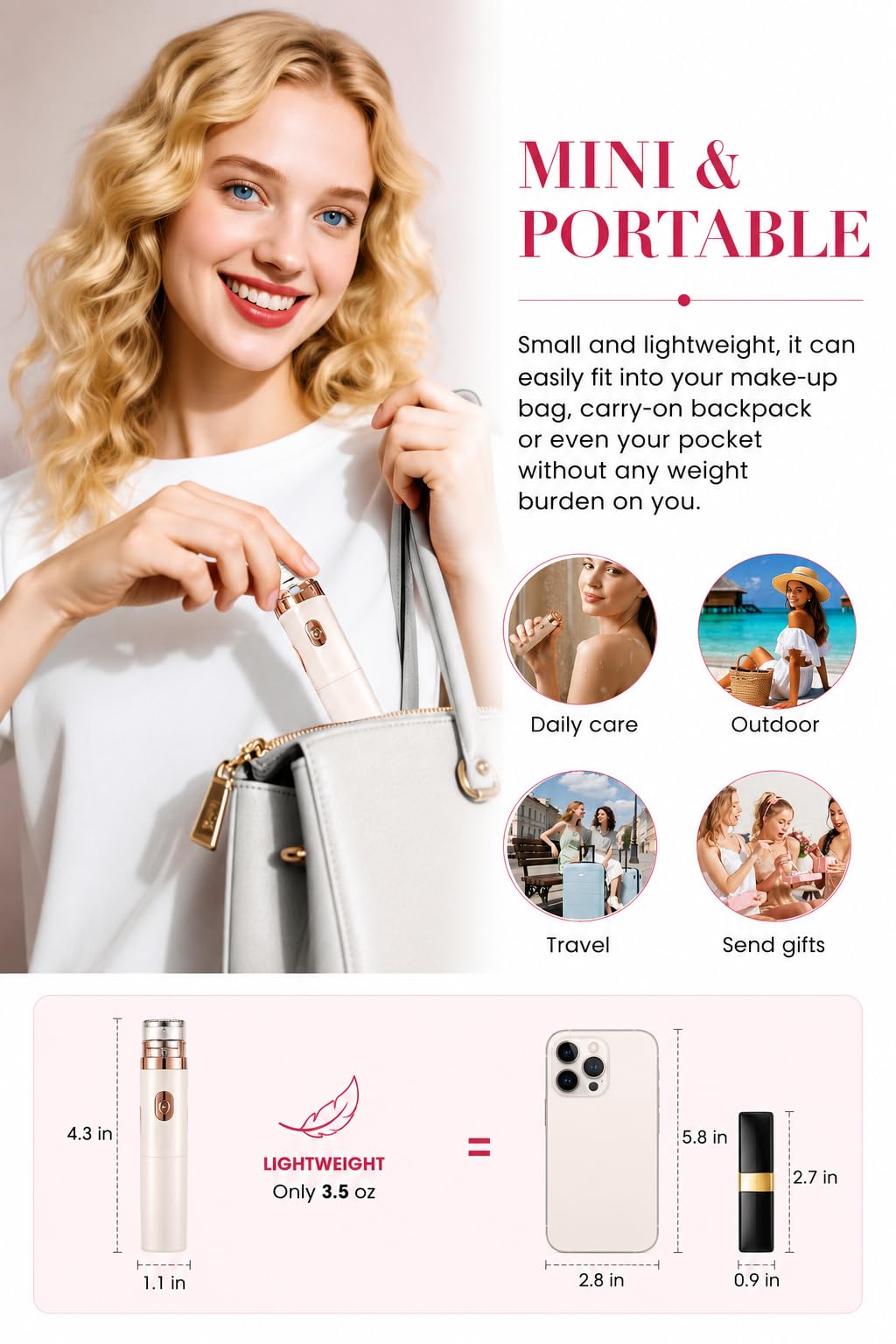 2 in 1 Epilator & Shaver with LED Light Y8504