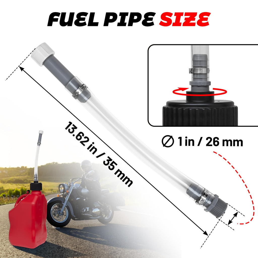 2 PCS 5 Gal Gas Can Hose H207