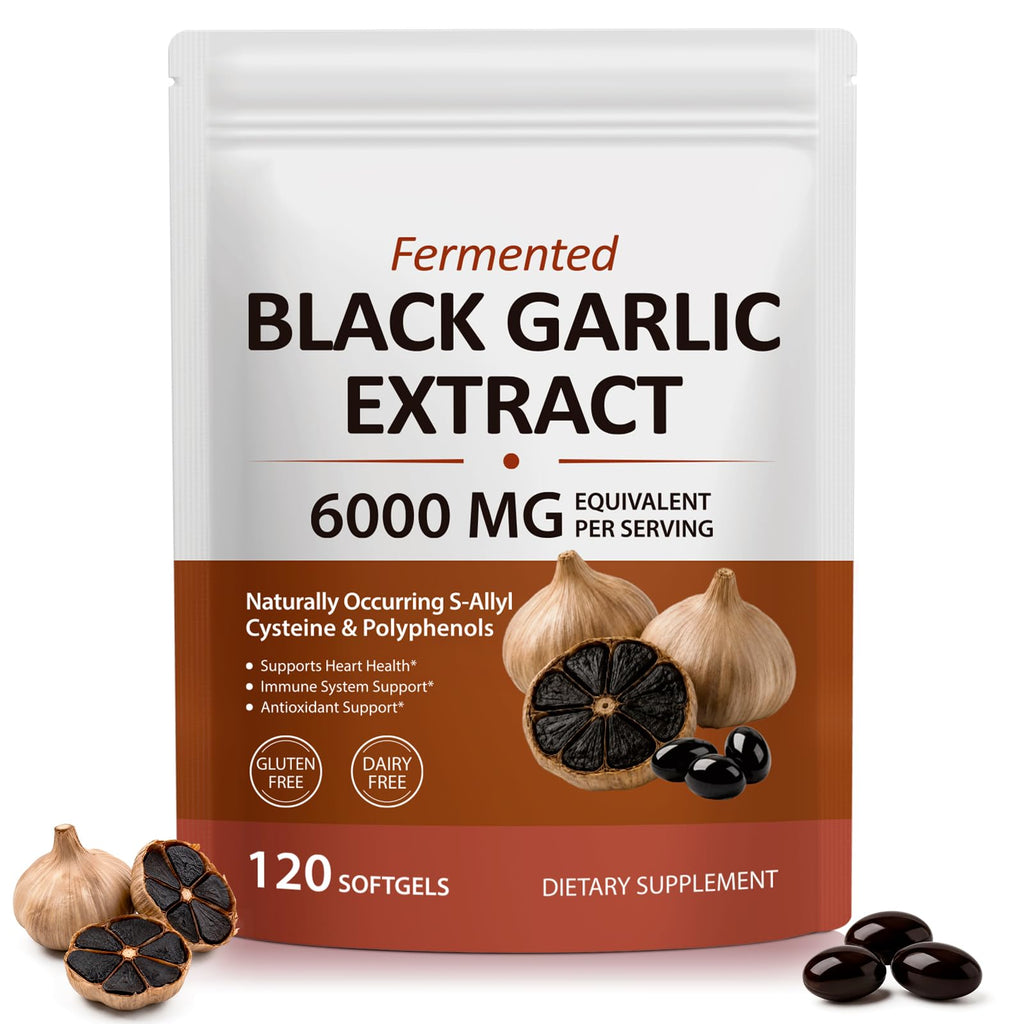 Black Garlic Softgels 6000mg 120 Softgels D93179